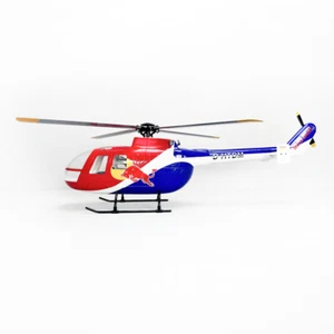 Helicóptero RC 450 Tamaño Roban RTF MBB BO-105 Pintura Red Bull 4 Hojas Modelo X2 - Imagen 1 de 9