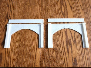 (2) 3D Printed Model Railroad Double Track Stone Tunnel Portals. N Scale - Picture 1 of 4