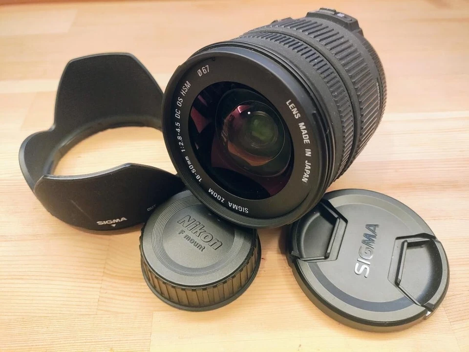 MINT SIGMA 18-50mm F2.8-4.5 DC OS HSM Lens for Nikon F Mount Tested from Japan - Image 1 of 4