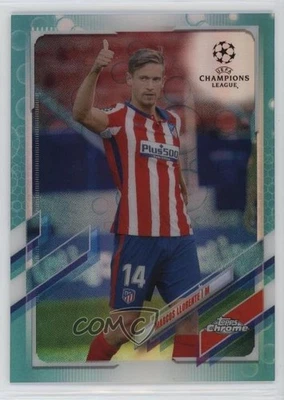 2020-21 Topps Chrome UCL Aqua Bubbles Refractor Marcos Llorente #54 - Image 1 of 2