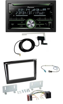 Pioneer CD USB MP3 Bluetooth 2DIN DAB Autoradio für Fiat Doblo ab 15 piano schwa - Bild 1 von 4