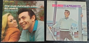 (2) ED AMES VINYL RECORD LOT 12" LP SINGS APOLOGIZE MY CUP RUNNETH OVER LSP RCA - Picture 1 of 4