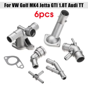 Cast Aluminum Coolant Flange Upgrade Kit For Audi TT For Golf MK4 Jetta 1.8T - Picture 1 of 12
