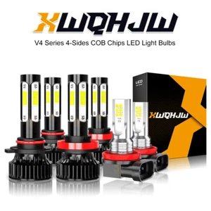 6x faros LED haz alto/bajo + bombillas antiniebla 6000 k para Honda Accord 2013 2014 2015 - Imagen 1 de 12