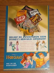 Seltene Werbung SMARTIES KitKat Lion Rolo Disney's Hercules Figuren Promo 1997 - Bild 1 von 1