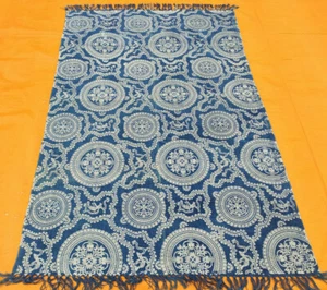 Kilim Area Teppiche großer Stamm flach gewebt Kilim Dhurrie 4' x 6' Blockdruck Teppich - Bild 1 von 5