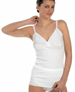 CAMICIOLA DONNA SPALLA STRETTA COSTINA COTONE FELIS - Foto 1 di 1
