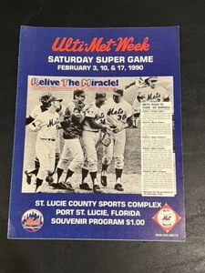 New York Mets Miracle Mets 1969 Ulti-Met-Week Program Hand Signed - Picture 1 of 11