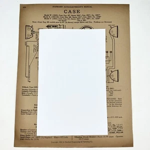 Vtg 1924 V-63 Cadillac & 1923-24 W,X,Y Case Standard Auto Electricians Manual - Picture 1 of 2