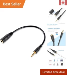 Adaptateur haute qualité 2,5 mm mâle vers 3,5 mm femelle - Design léger et durable - Photo 1 sur 10