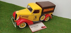 FORD V8 PICK UP 1936 bâche haute PNEUS DUNLOP jaune/rouge au 1/19 no 1/18 SOLIDO - Picture 1 of 8
