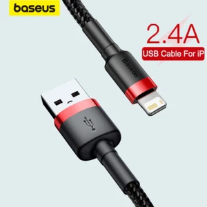 Câble USB Baseus 2.4A Charge Rapide pour iPhone 12 11 Pro Max XR X 8 Plus Câble - Photo 1 sur 22