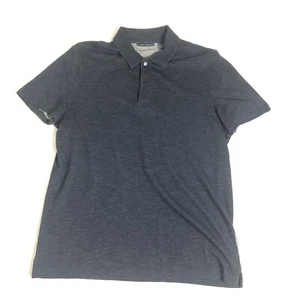Perry Ellis Portfolio Mens Polo Shirt Eclipse Navy Blue Sz Medium Z - Picture 1 of 5