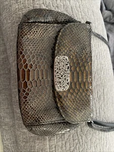 BRIGHTON~ CHER Patent Leather~ Evening~ Crossbody or Clutch Small in Black #1261 - Picture 1 of 12