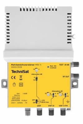 TechniSat 0002/3129 Mehrbereichsverstärker MBV5, Antennenverstärker, Weiche,30dB - Bild 1 von 3