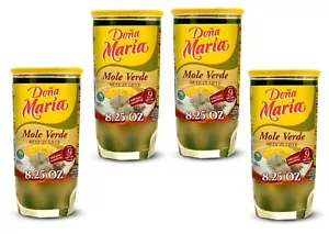 Authentic Mexican Verde Mole Sauce by DONA MARIA - 4 Pack, 8.25 oz Jars - Picture 1 of 24