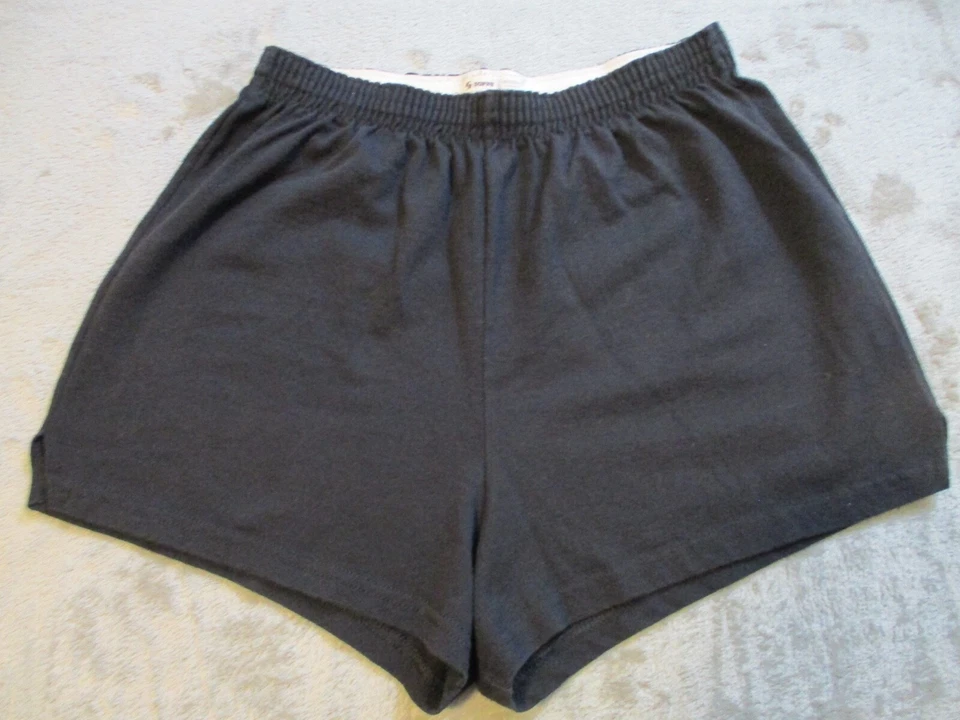 Pantalones Cortos para Correr Soffe Niños Grandes Negros Jóvenes Gimnasio Mezcla de Algodón Lacrosse Pista 3" Foto 1 de 4