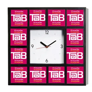 TAB Cola Retro Sugar Free Diet Clock with 12 pictures - Picture 1 of 4