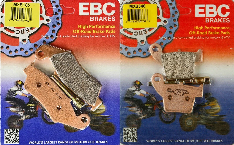 EBC MXS front & rear brake pad set - Honda CRF250R, CRF250X, CRF450R, CRF450X - Image 1 of 1