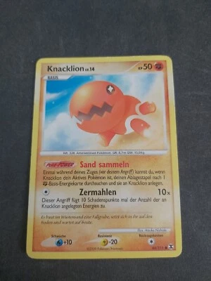 Pokemon Knacklion 84/111 Aufstieg der Rivalen Deutsch Common 2009 Sammelkarte - Bild 1 von 2