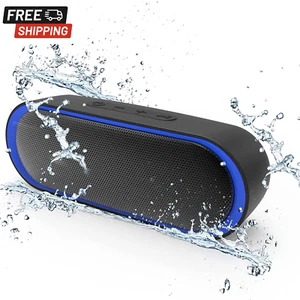 Bluetooth Wireless Portable Speaker Waterproof Stereo Bass USB TF Beach Outdoor - Picture 1 of 11