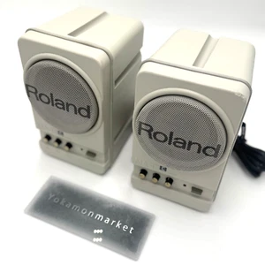Roland MA-12C Stereo Micro Monitor Speakers Pair Amplified Tested Used - Picture 1 of 22