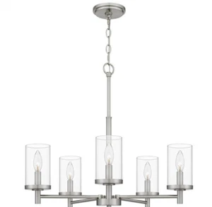 Ashley Harbour ASH33402A Hollybrook 22” 5 Light Brushed Nickel Chandelier - Picture 1 of 8