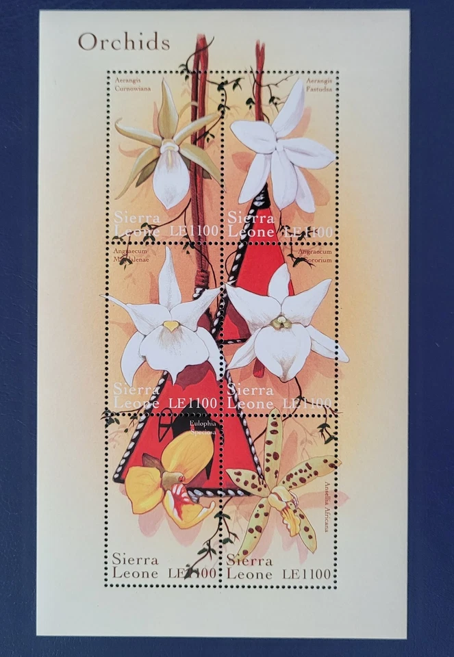 Sierra Leone 2000 /  Orchids of the World / 6v ms - Image 1 of 1