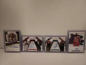 (4) WWE 2023 Immaculate & Impeccable Autos MVP Luke Gallows, Gerald Brisco, Veer - Picture 1 of 15