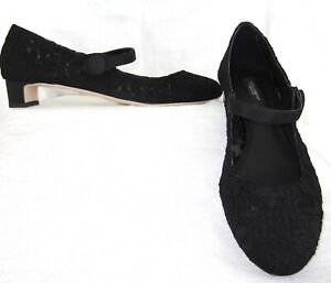 Dolce & Gabbana Black Mary Jane Pump Shoes Low Heel Size 39 NEW