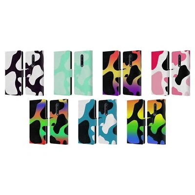 OFFICIAL GRACE ILLUSTRATION COW PRINTS LEATHER BOOK CASE FOR BLACKBERRY ONEPLUS - Image 1 of 4