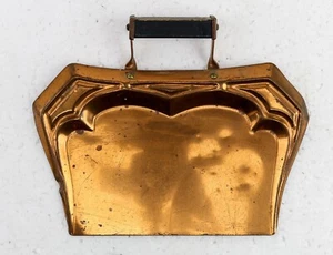 Antigua bandeja raspadora de miga de mayordomo silencioso de cobre artículos de emperatriz * Brooklyn Nueva York 1920 - Imagen 1 de 8