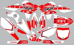 Rojo Blanco Yamaha Graphics YZ 450F YZ450F 2014 2015 2016 2017 - Imagen 1 de 1