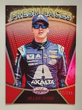 2018 Panini Certified NASCAR Racing Fresh Faces #FF3 William Byron Red #027/149