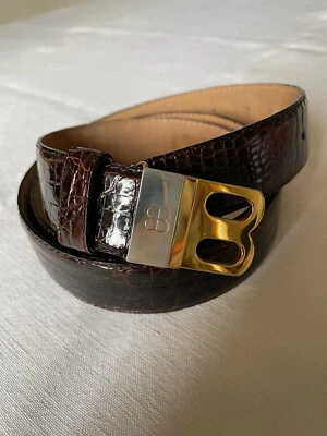 Ceinture homme en crocodile - Balenciaga - Photo 1/2