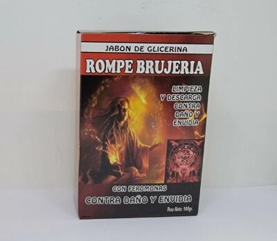 ARTESANIA PERU ROMPE BRUJERIA JABON DE GLICERINA 100 GR PARA PROTECCION Y QUITAR LA MALA SUERTE