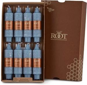 Root Timberline Collenette Candles 5", Williamsburg Blue - Box of 8 (595433) - Picture 1 of 5