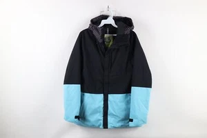 Burton DryRide Womens XS Nam Dinh Spell Out Color Block Hooded Snowboard Jacket - Picture 1 of 20