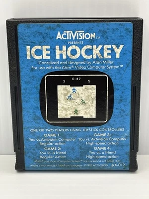 Ice Hockey Atari 2600 1981 Game Cartridge & Manual Only Tested Activision AX-012 - Image 1 of 4