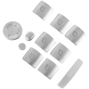 Silver Switch Button Cover Trim for BMW 3 X6 E70 E71 E84 E90 Stylish Design - Picture 1 of 14