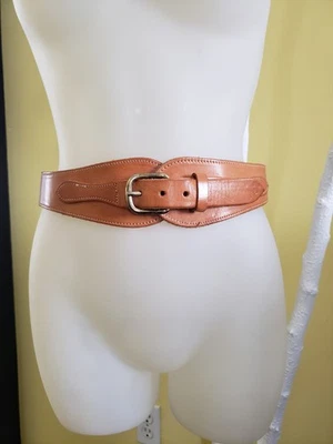 Corsé Cinturón Ancho Cuero Genuino Vintage Western Steampunk M/L Foto 1 de 4