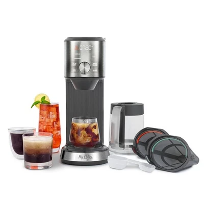 MR COFFEE PERFECT BREW INTELLIGENT COFFEE MAKER COLD TEA BREWER STAINLESS STEEL - Image 1 of 4