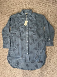 Neu mit Etikett Sundance Cloverfield Tunika in Chambray blau, Größe SP, passt M - Bild 1 von 12