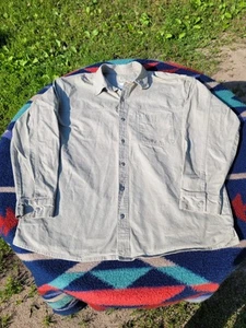 Vintage Marlboro Sun Moon Long Sleeve Button Up Shirt Mens XL Khaki Beige - Picture 1 of 8