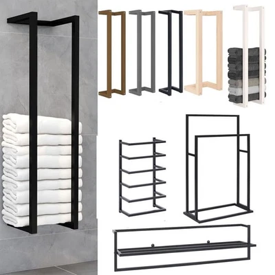 Handtuchständer Handtuchhalter Wandregal Badezimmer Regalaufbewahrung Bad - Bild 1 von 4