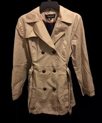 Black Rivet Beige/Tan Women’s Trench Coat Sz L - Image 1 of 3