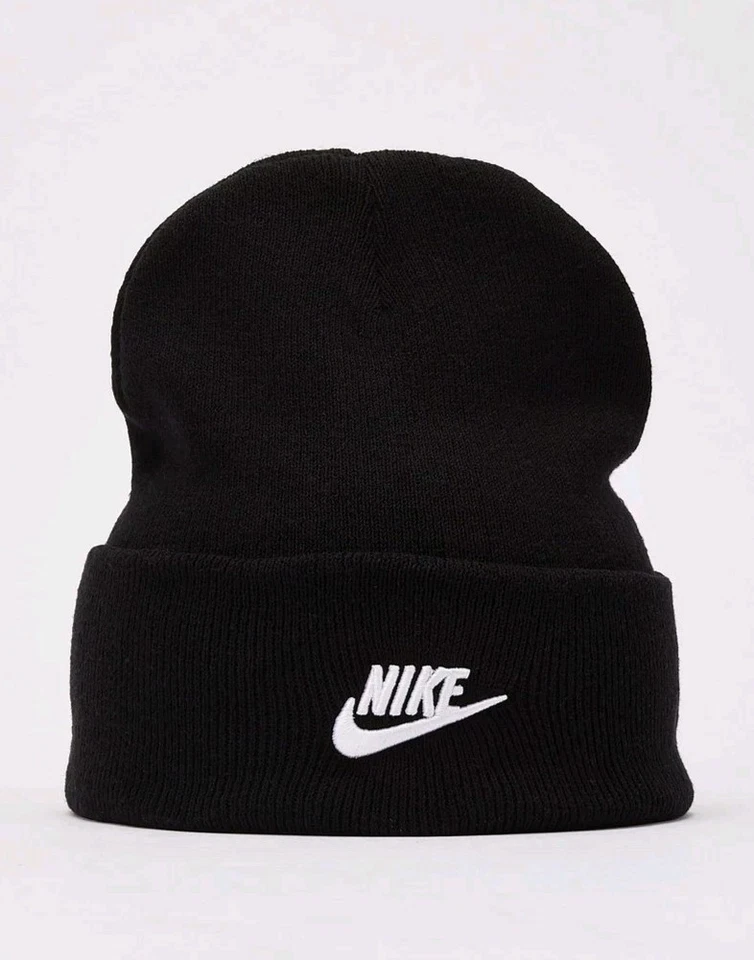 Nike Peak Tall Cuff Futura Beanie - Black - FB6528-010 - One Size - Unisex - Image 1 of 1