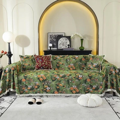 Vintage Sofabezug Antirutsch Bezug für gemütliche Atmosphäre Pflegeleicht Mas - Bild 1 von 4