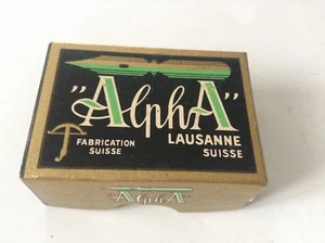 Ancienne Boite de plumes Alpha 121 TRES BON ETAT  - Picture 1 of 3