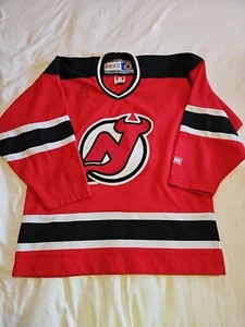 Signed NJ Devils Youth L/XL CCM Jersey. Bruce Driver And Brian Gionta - Picture 1 of 9